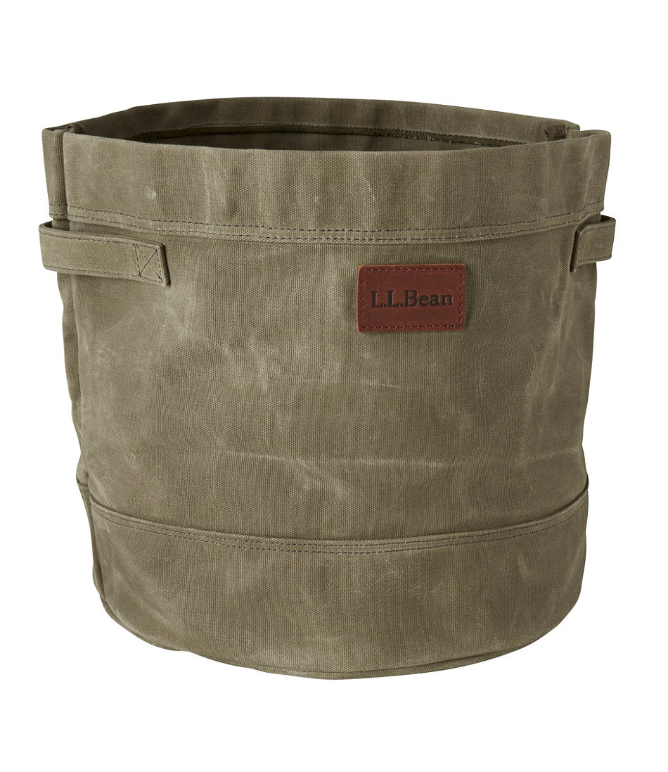 Waxed-Canvas Storage Tote | L.L.Bean for sale