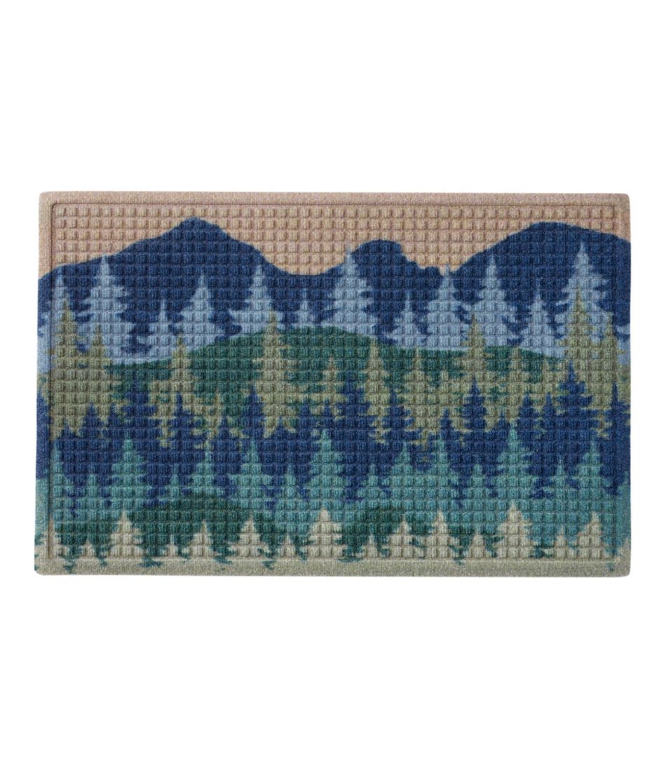Printed Recycled Waterhog Doormat, Pine Trees | L.L.Bean near me