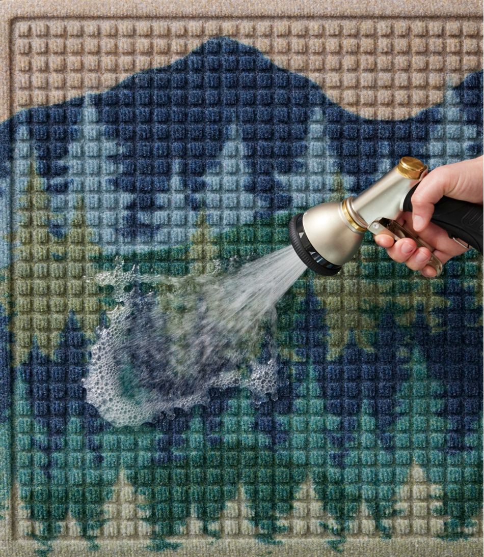 Printed Recycled Waterhog Doormat, Pine Trees | L.L.Bean near me