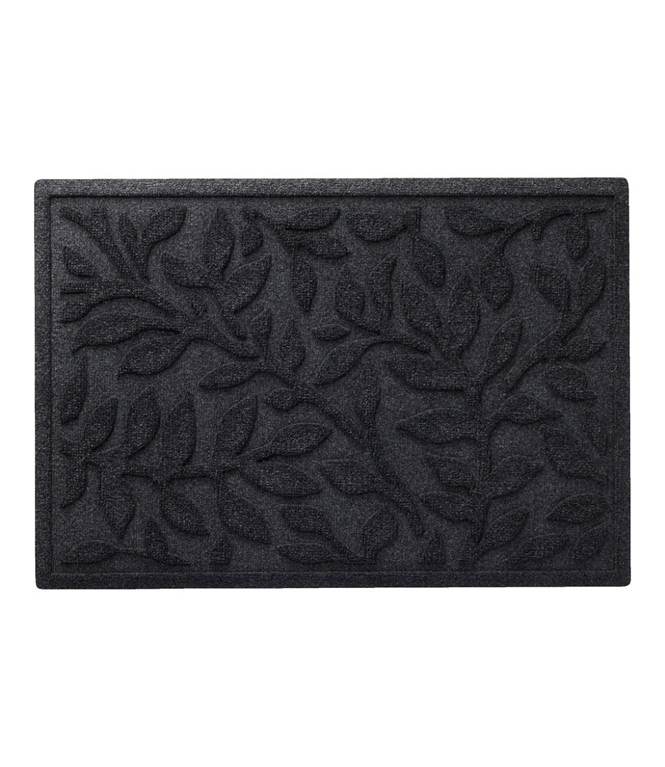 Heavyweight Recycled Waterhog Doormat, Woodland Leaf | L.L.Bean for sale
