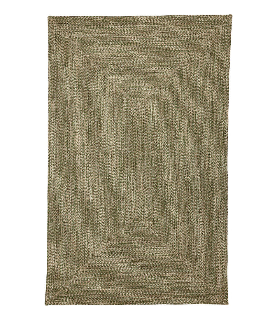 All-Weather Braided Rug, Concentric Pattern Rectangular | L.L.Bean outlet