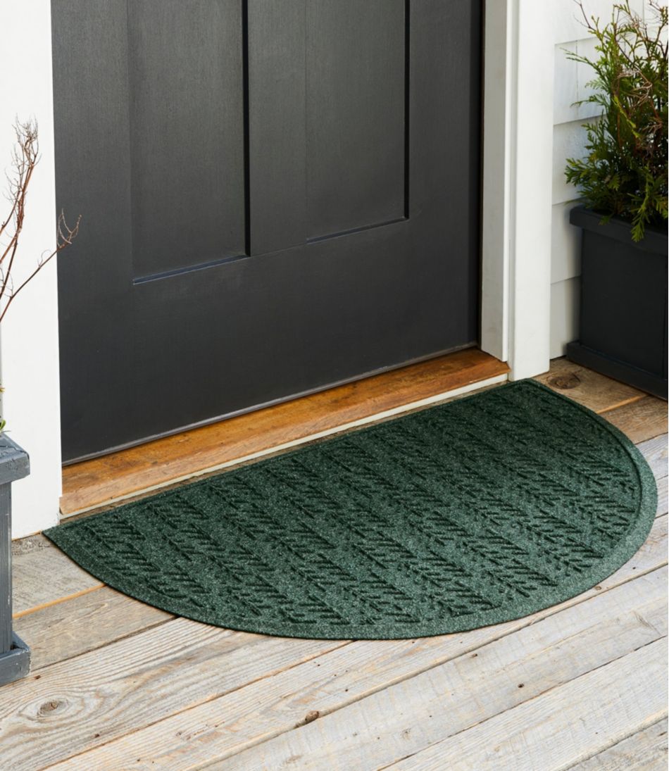 Everyspace Recycled Waterhog Doormat, Half Round, Trees | L.L.Bean online