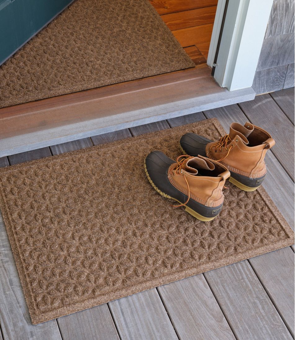 Heavyweight Recycled Waterhog Doormat, Blooming Circles | L.L.Bean sale