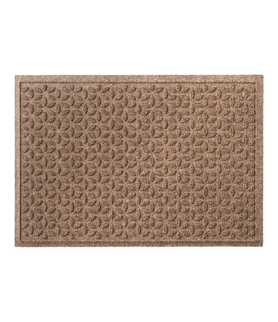 Heavyweight Recycled Waterhog Doormat, Blooming Circles | L.L.Bean sale