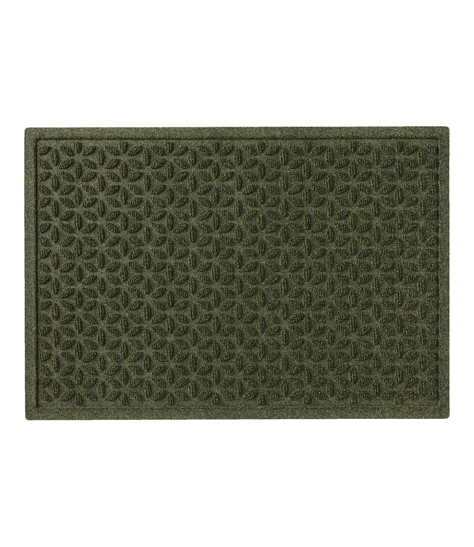 Heavyweight Recycled Waterhog Doormat, Blooming Circles | L.L.Bean sale