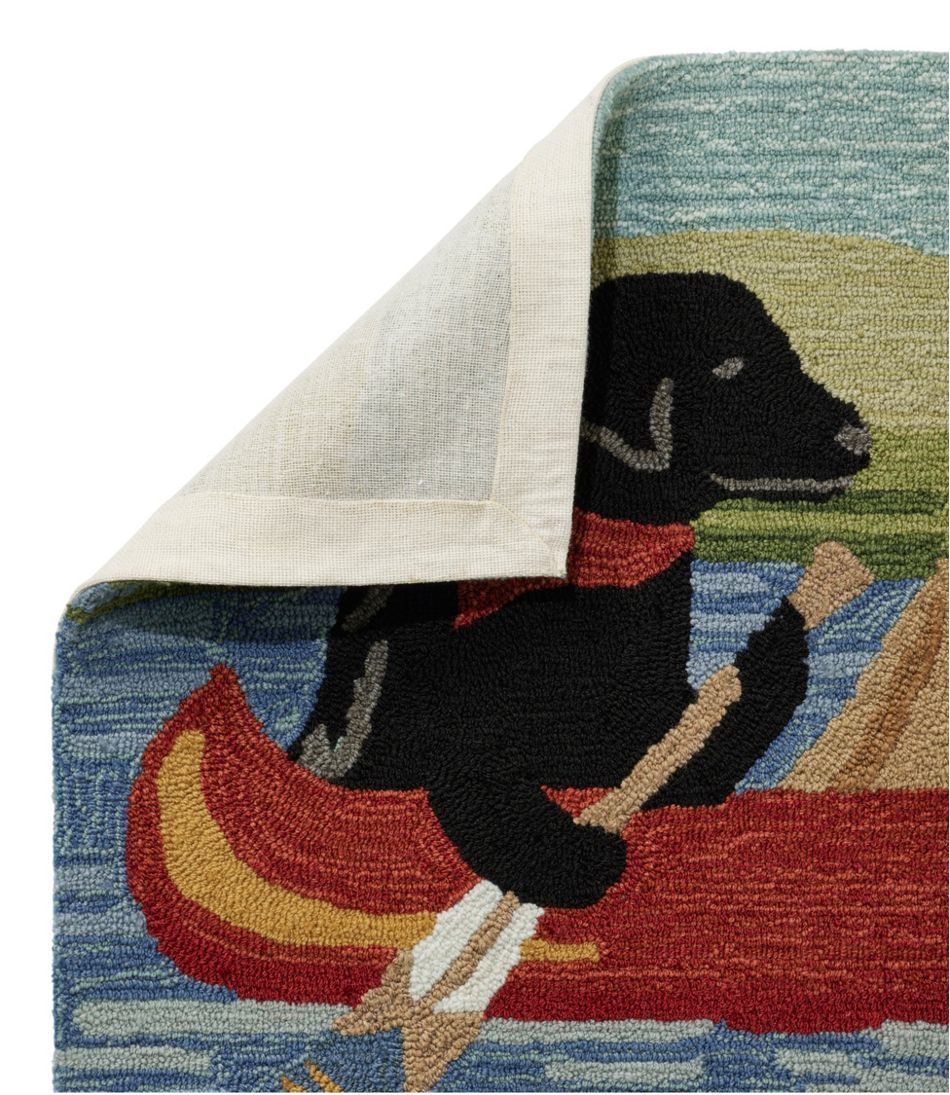 Indoor/Outdoor Vacationland Rug, Dog Canoe | L.L.Bean near me