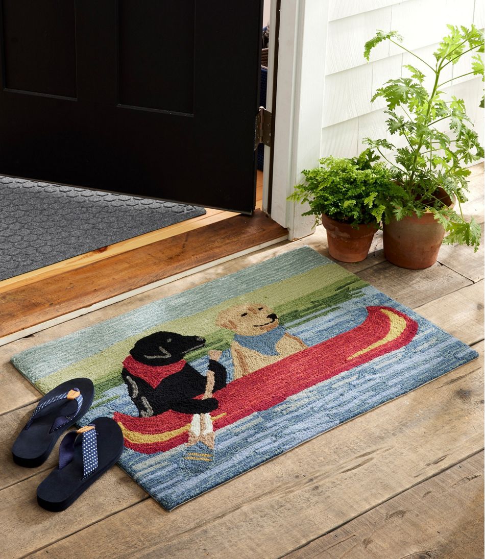 Indoor/Outdoor Vacationland Rug, Dog Canoe | L.L.Bean near me
