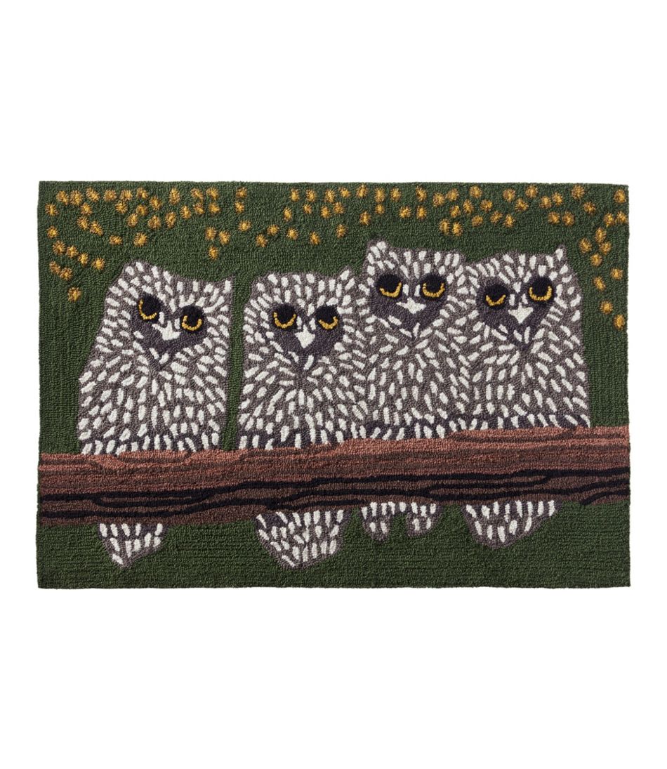 Indoor/Outdoor Vacationland Rug, Owls | L.L.Bean sale