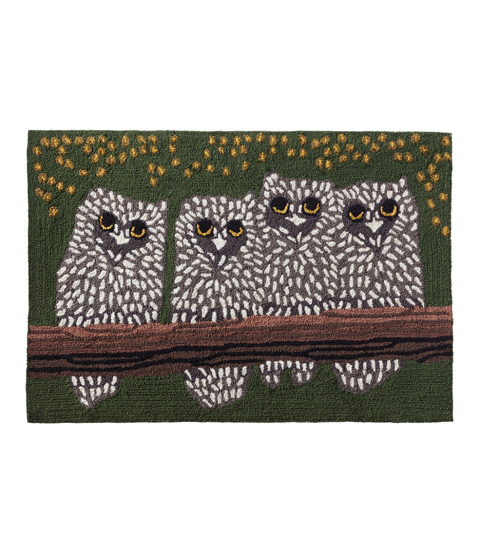 Indoor/Outdoor Vacationland Rug, Owls | L.L.Bean sale