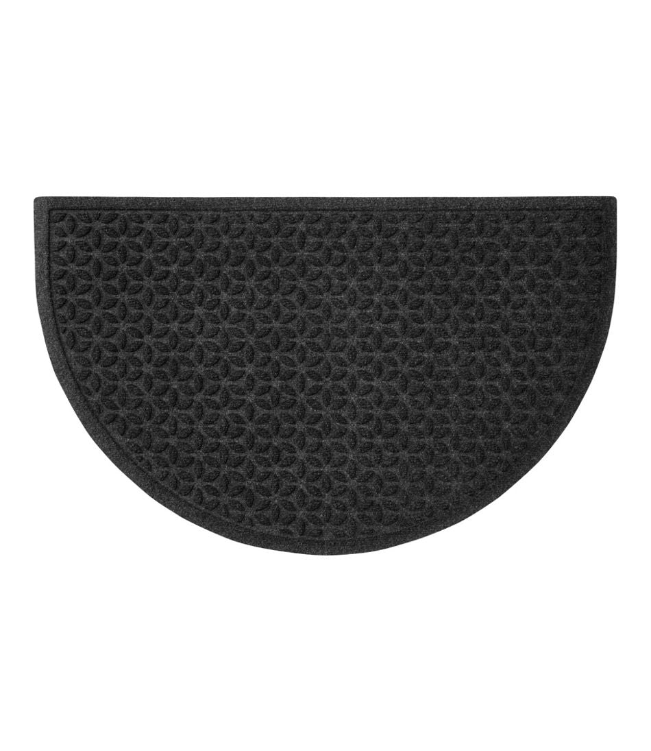 Heavyweight Recycled Waterhog Doormat, Half Round, Blooming Circles | L.L.Bean discount
