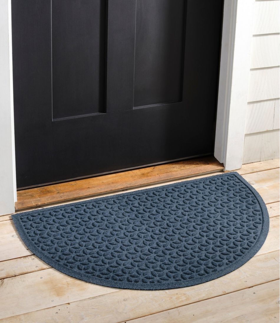 Heavyweight Recycled Waterhog Doormat, Half Round, Blooming Circles | L.L.Bean discount