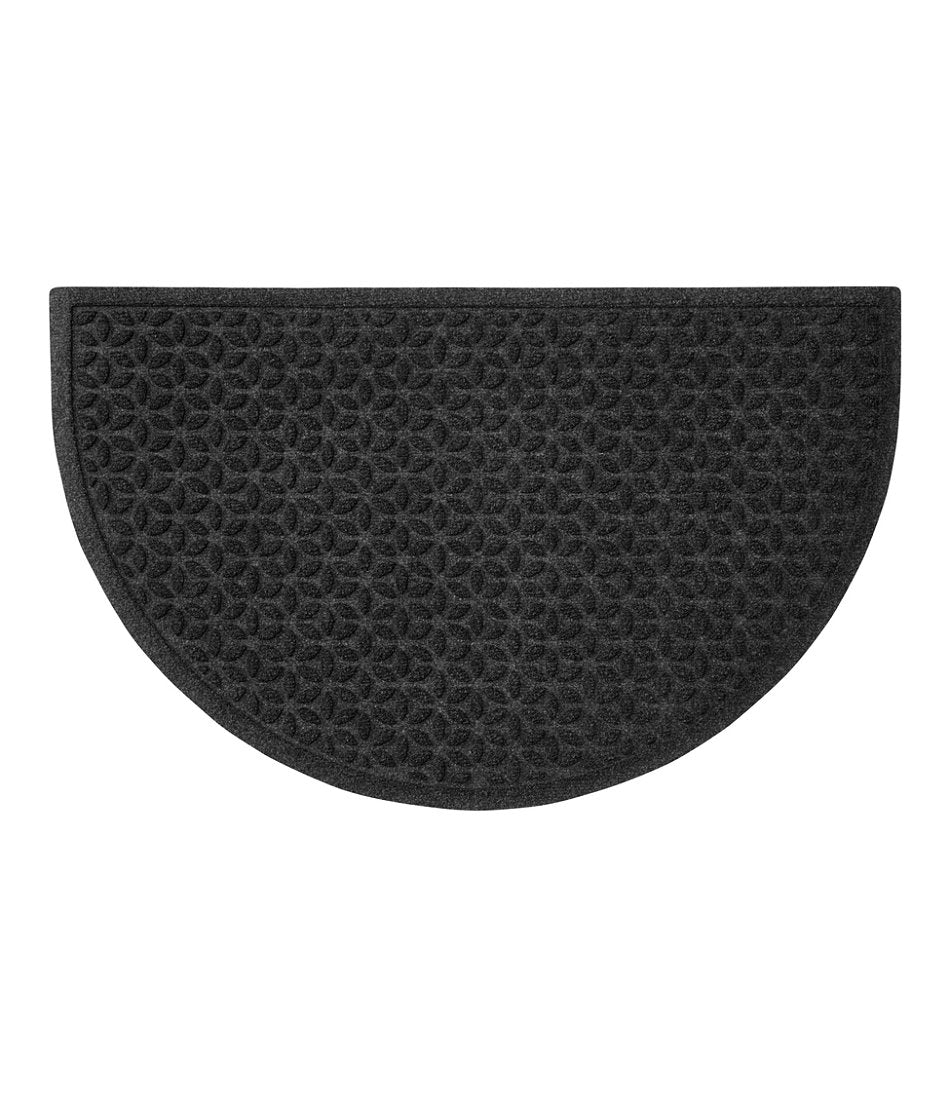 Heavyweight Recycled Waterhog Doormat, Half Round, Blooming Circles | L.L.Bean discount