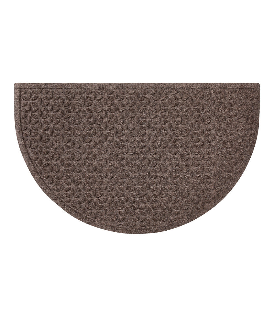 Heavyweight Recycled Waterhog Doormat, Half Round, Blooming Circles | L.L.Bean discount