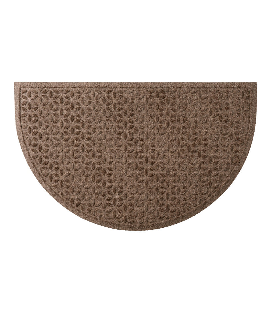 Heavyweight Recycled Waterhog Doormat, Half Round, Blooming Circles | L.L.Bean discount
