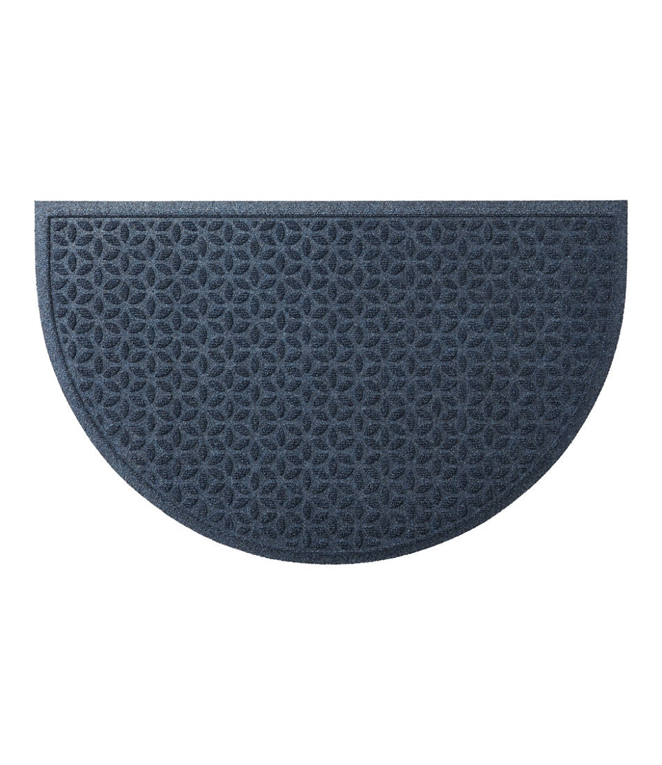 Heavyweight Recycled Waterhog Doormat, Half Round, Blooming Circles | L.L.Bean discount