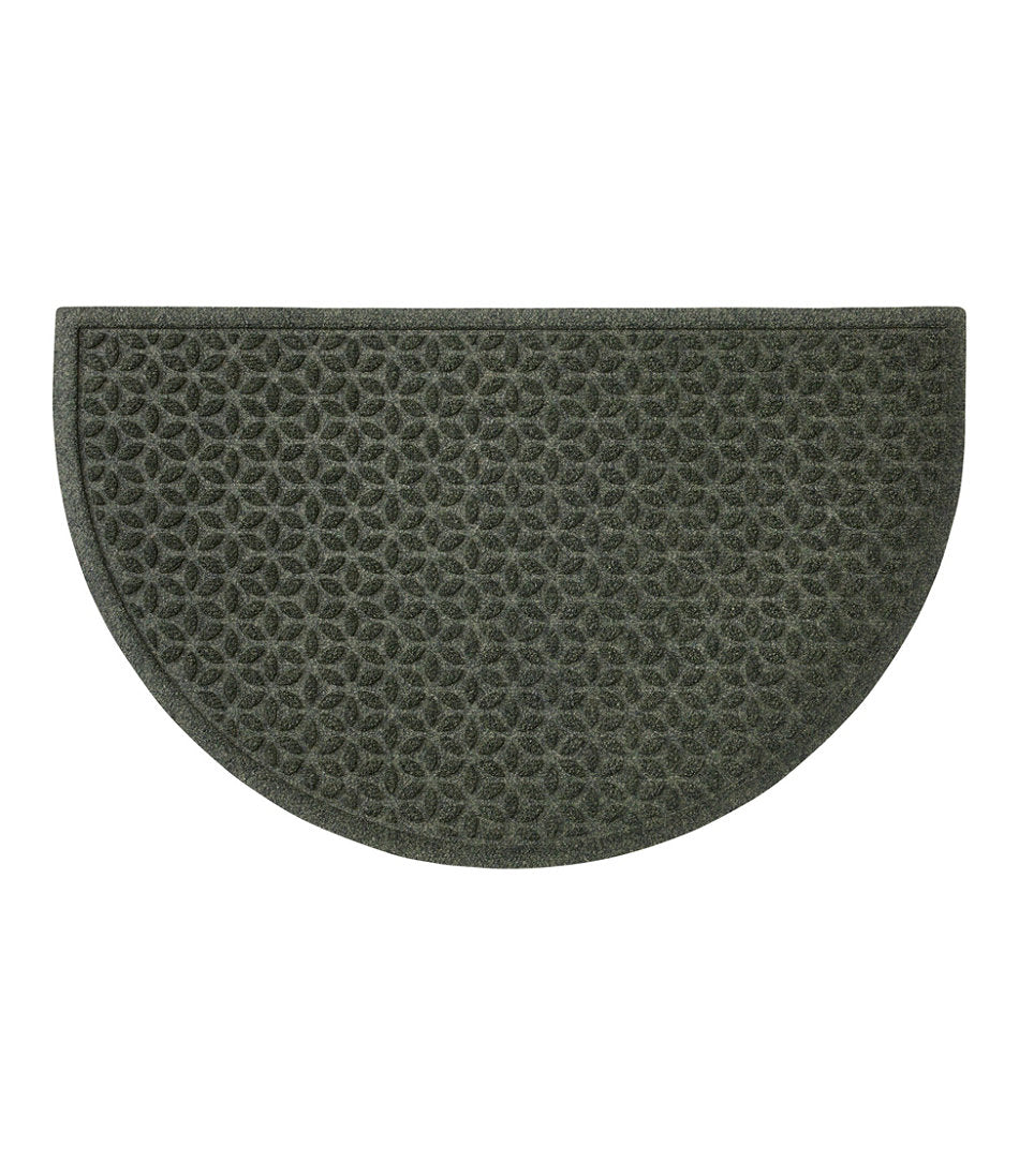 Heavyweight Recycled Waterhog Doormat, Half Round, Blooming Circles | L.L.Bean discount