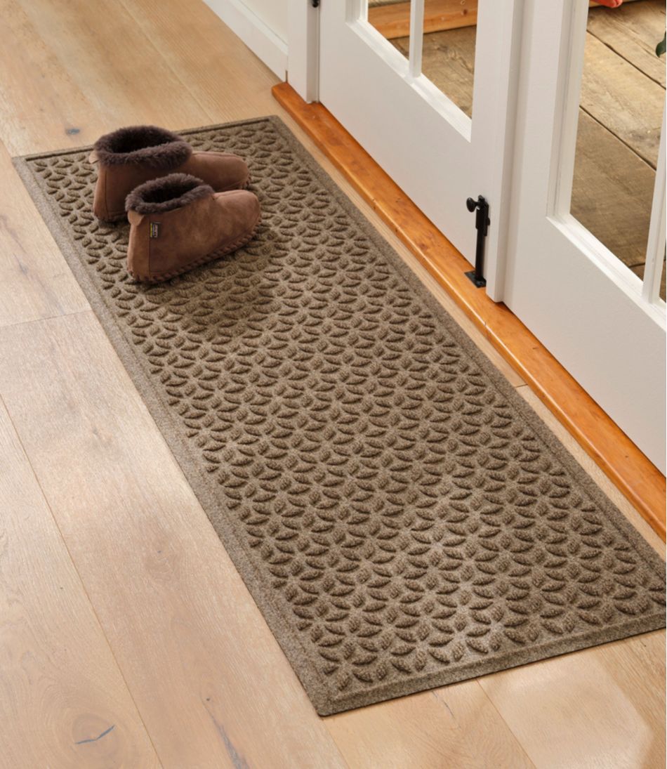 Heavyweight Recycled Waterhog Mat Runner, Blooming Circles | L.L.Bean online