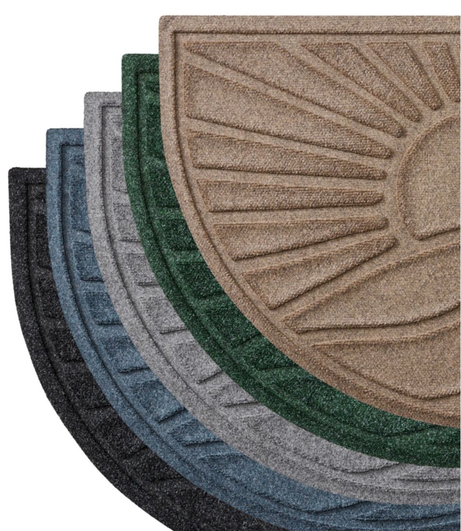 Everyspace Recycled Waterhog Doormat, Half Round, Sunrise | L.L.Bean for sale