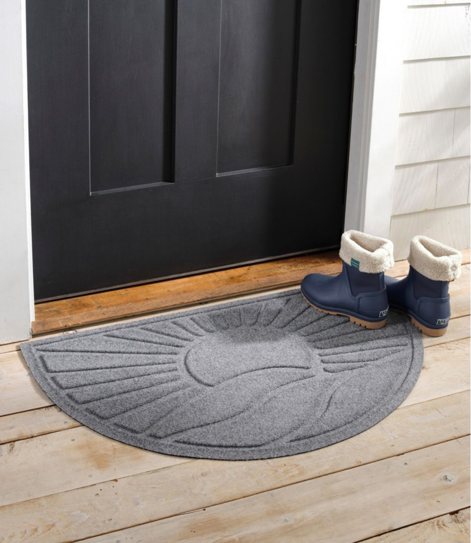 Everyspace Recycled Waterhog Doormat, Half Round, Sunrise | L.L.Bean for sale