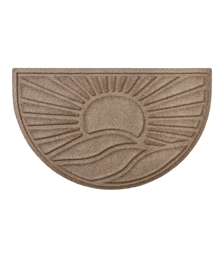 Everyspace Recycled Waterhog Doormat, Half Round, Sunrise | L.L.Bean for sale