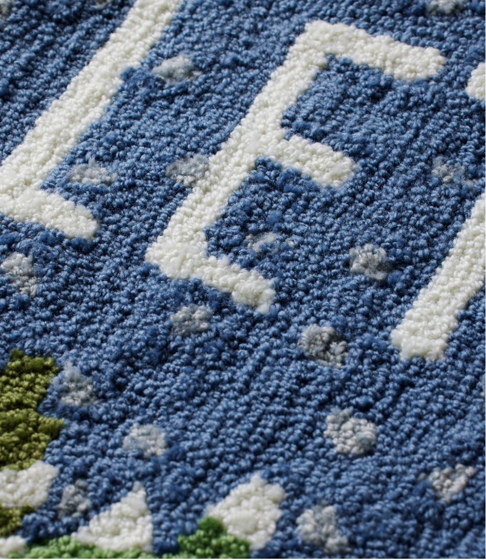 Indoor/Outdoor Vacationland Rug, Frosted Trees | L.L.Bean outlet