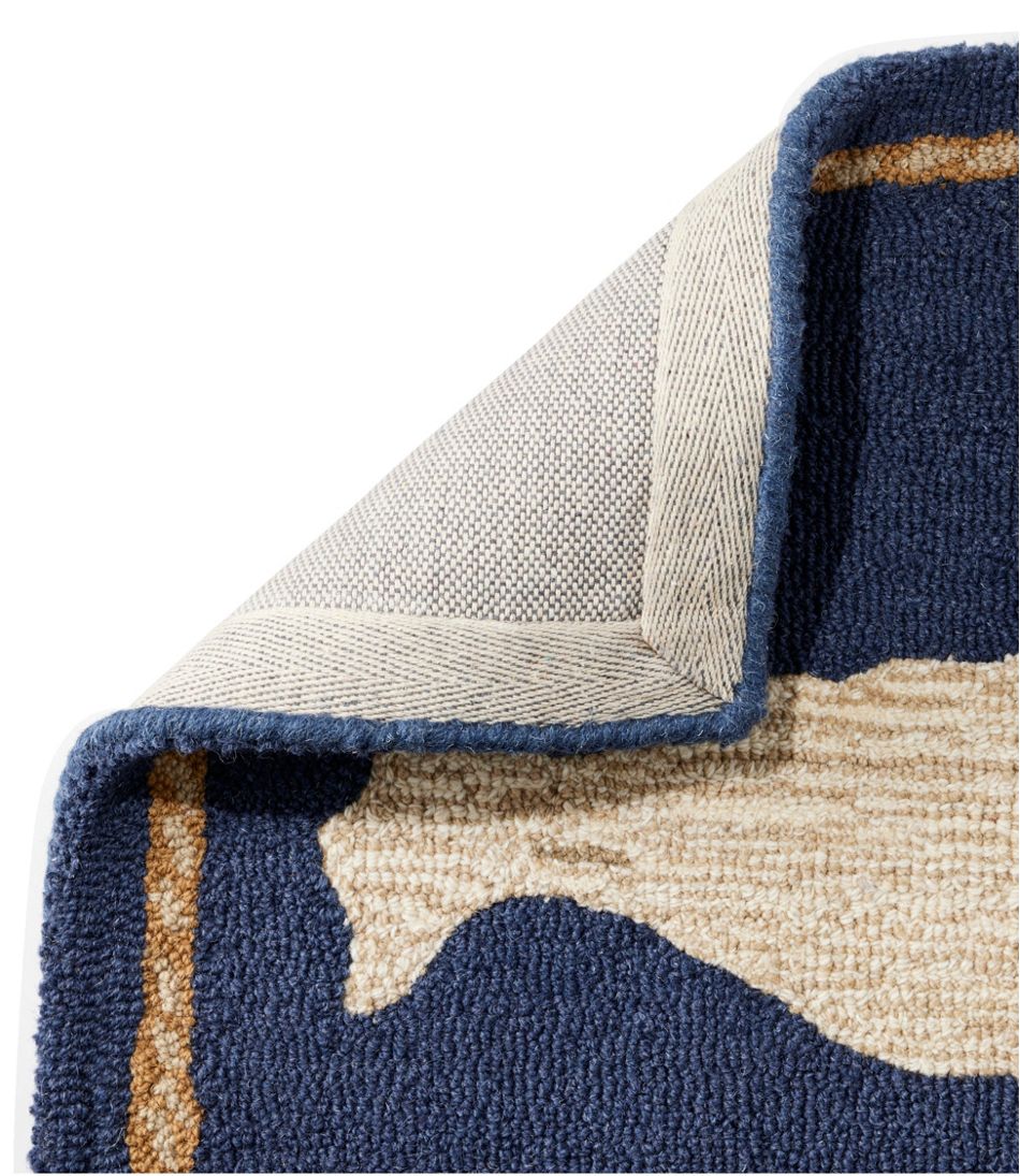 Wool Hooked Novelty Rug, Whale | L.L.Bean for sale
