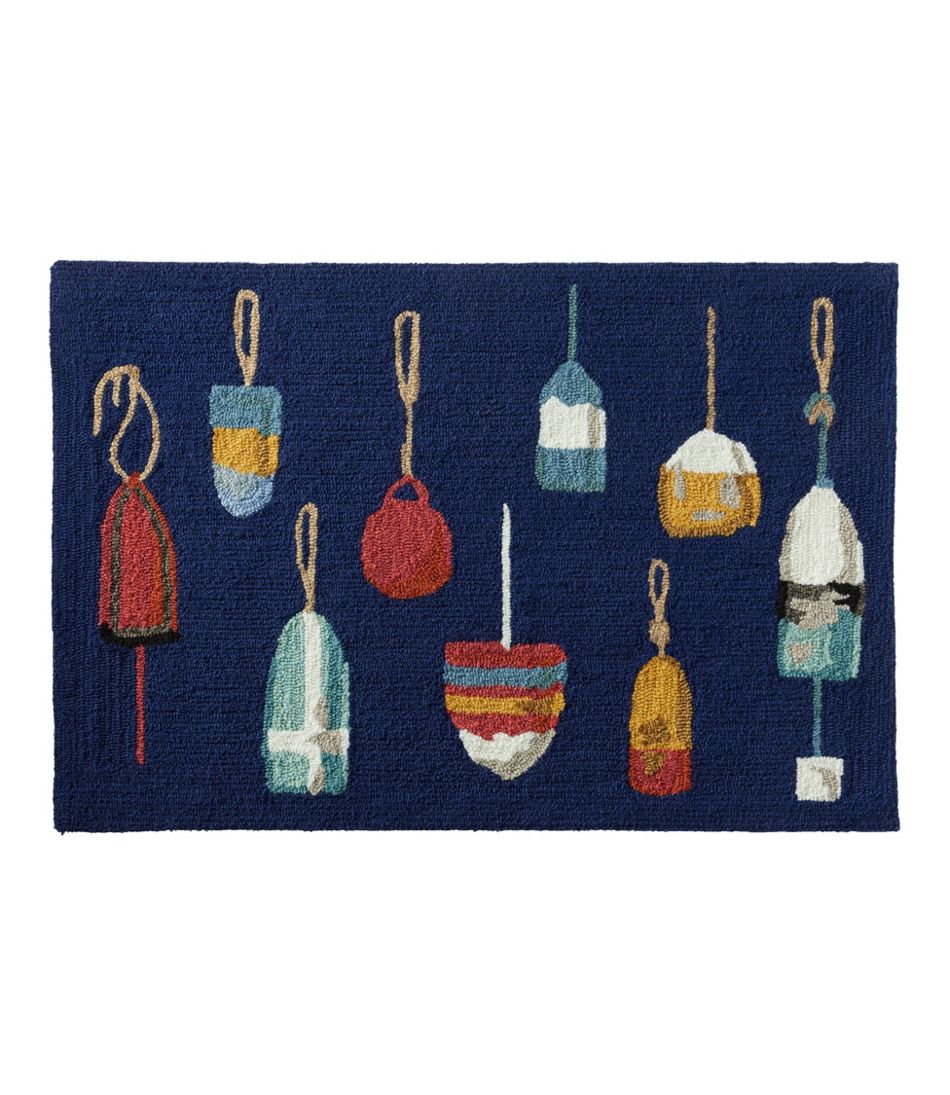 Indoor/Outdoor Vacationland Rug, Buoys | L.L.Bean on sale