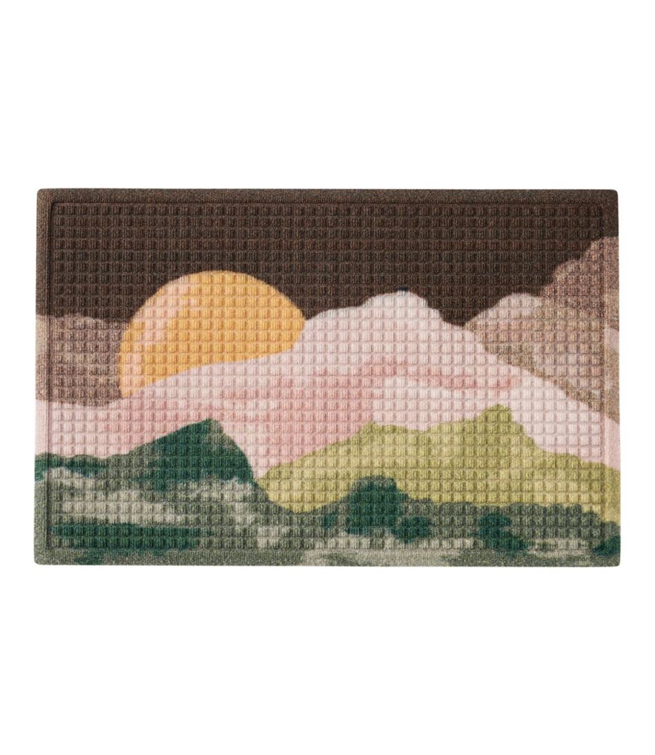 Printed Recycled Waterhog Doormat, Sunset | L.L.Bean outlet