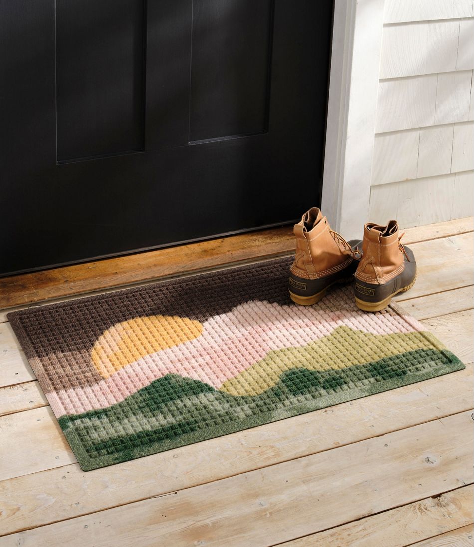 Printed Recycled Waterhog Doormat, Sunset | L.L.Bean outlet