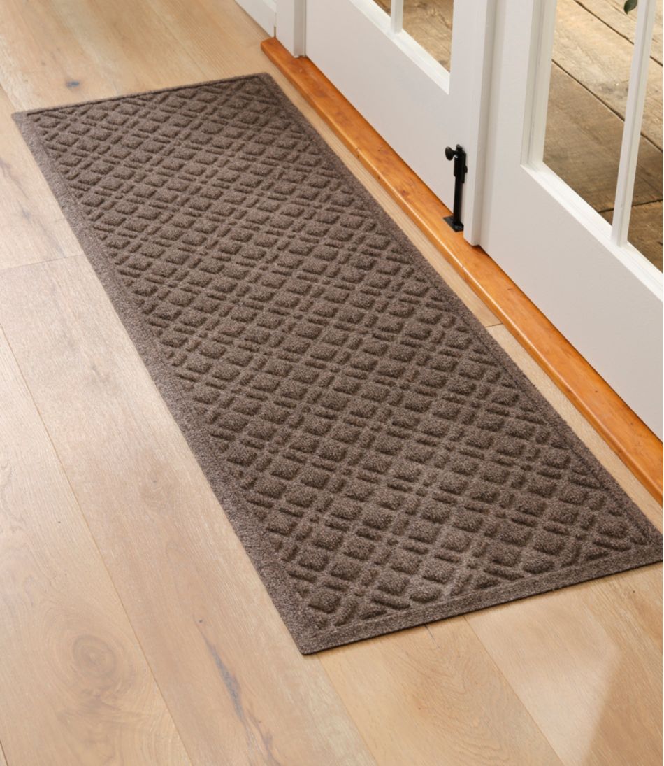 Heavyweight Recycled Waterhog Mat, Runner, Plaid | L.L.Bean on sale