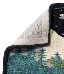 Wool Hooked Novelty Rug, Winter Woods | L.L.Bean for sale