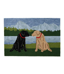 Indoor/Outdoor Vacationland Rug, Mountain Dogs | L.L.Bean on sale