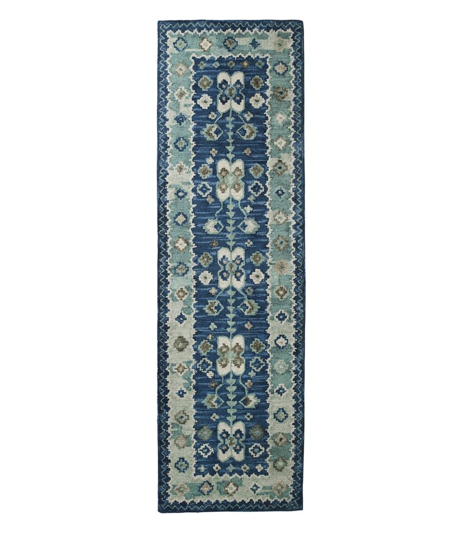 Double Border Wool Hooked Runner | L.L.Bean outlet