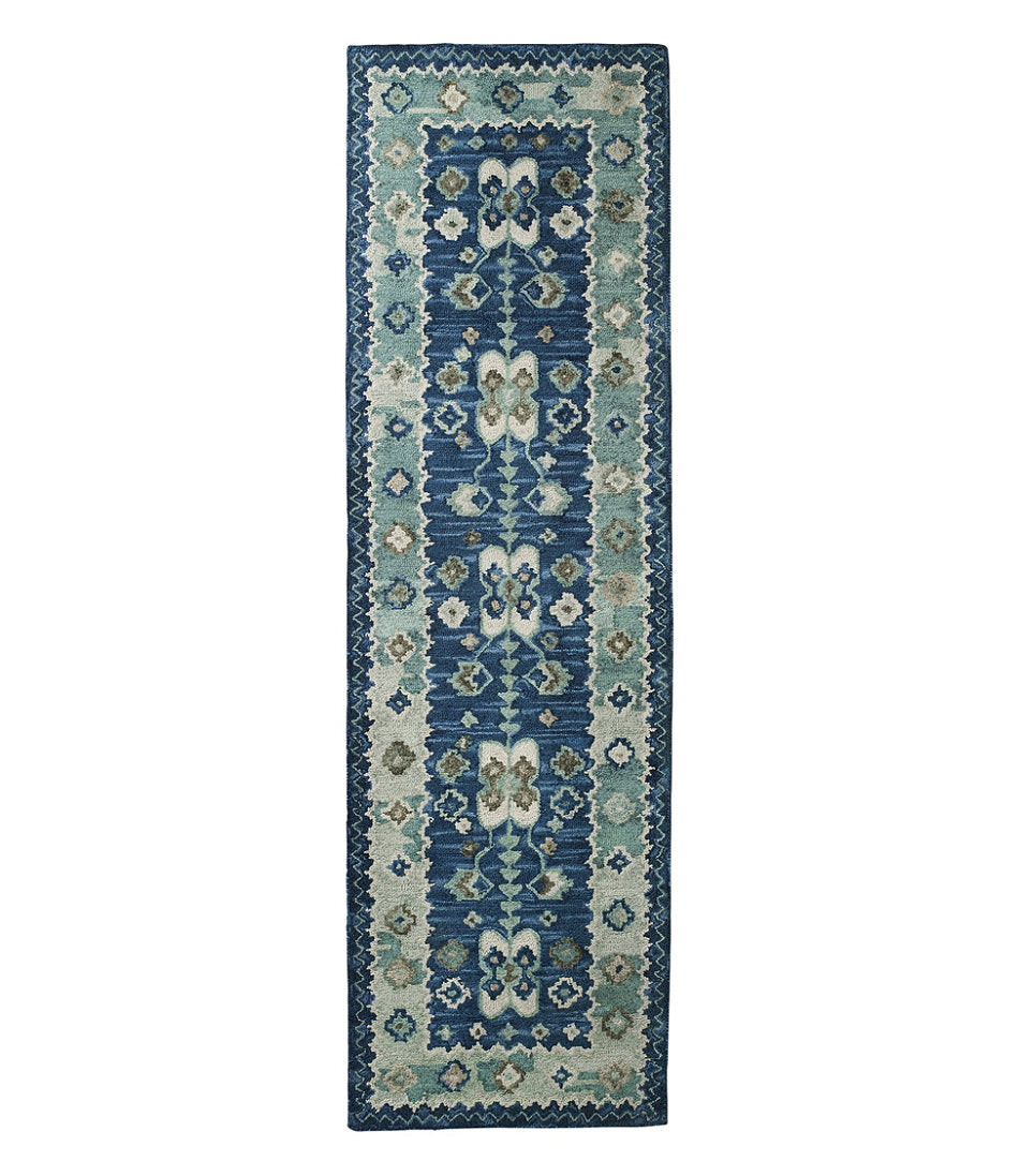 Double Border Wool Hooked Runner | L.L.Bean outlet