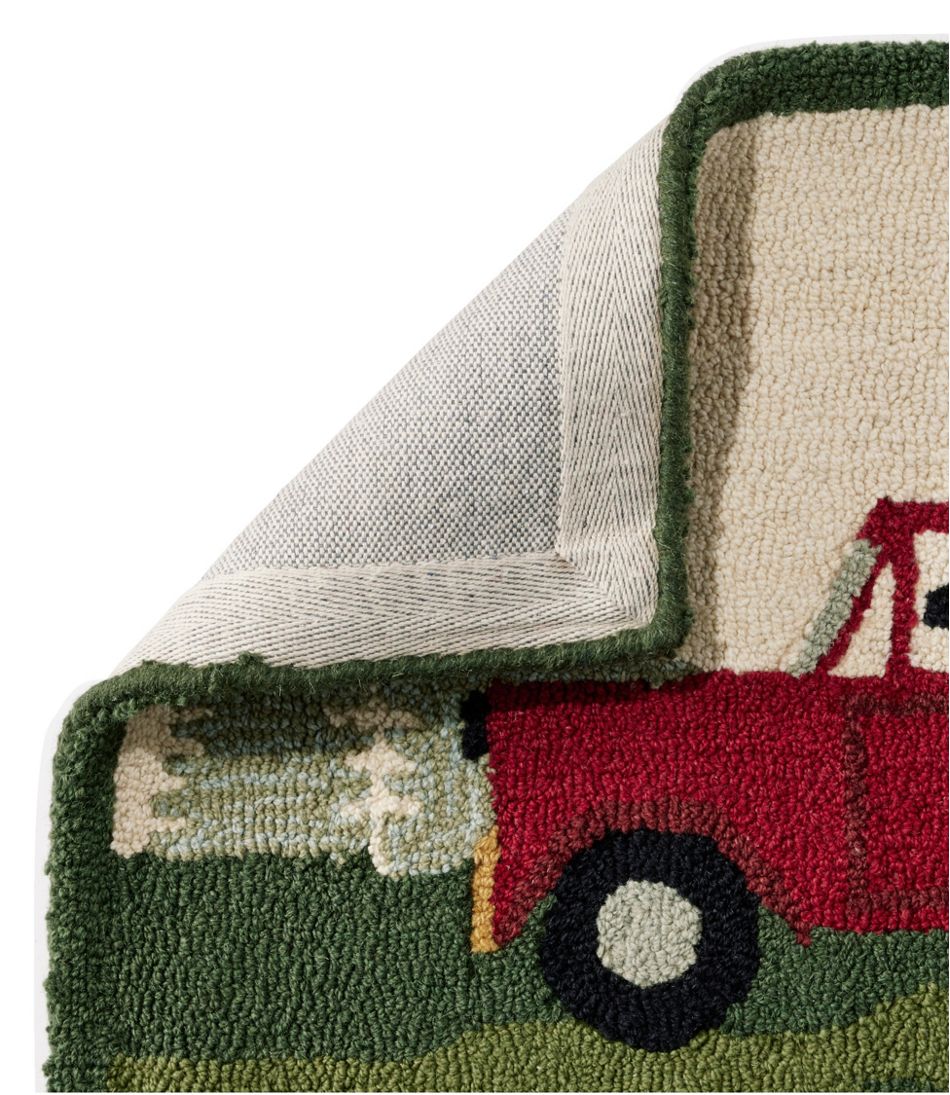 Wool Hooked Novelty Rug, Dog Caravan | L.L.Bean for sale