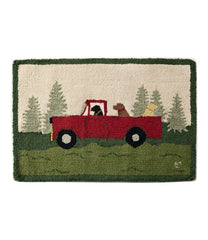 Wool Hooked Novelty Rug, Dog Caravan | L.L.Bean for sale