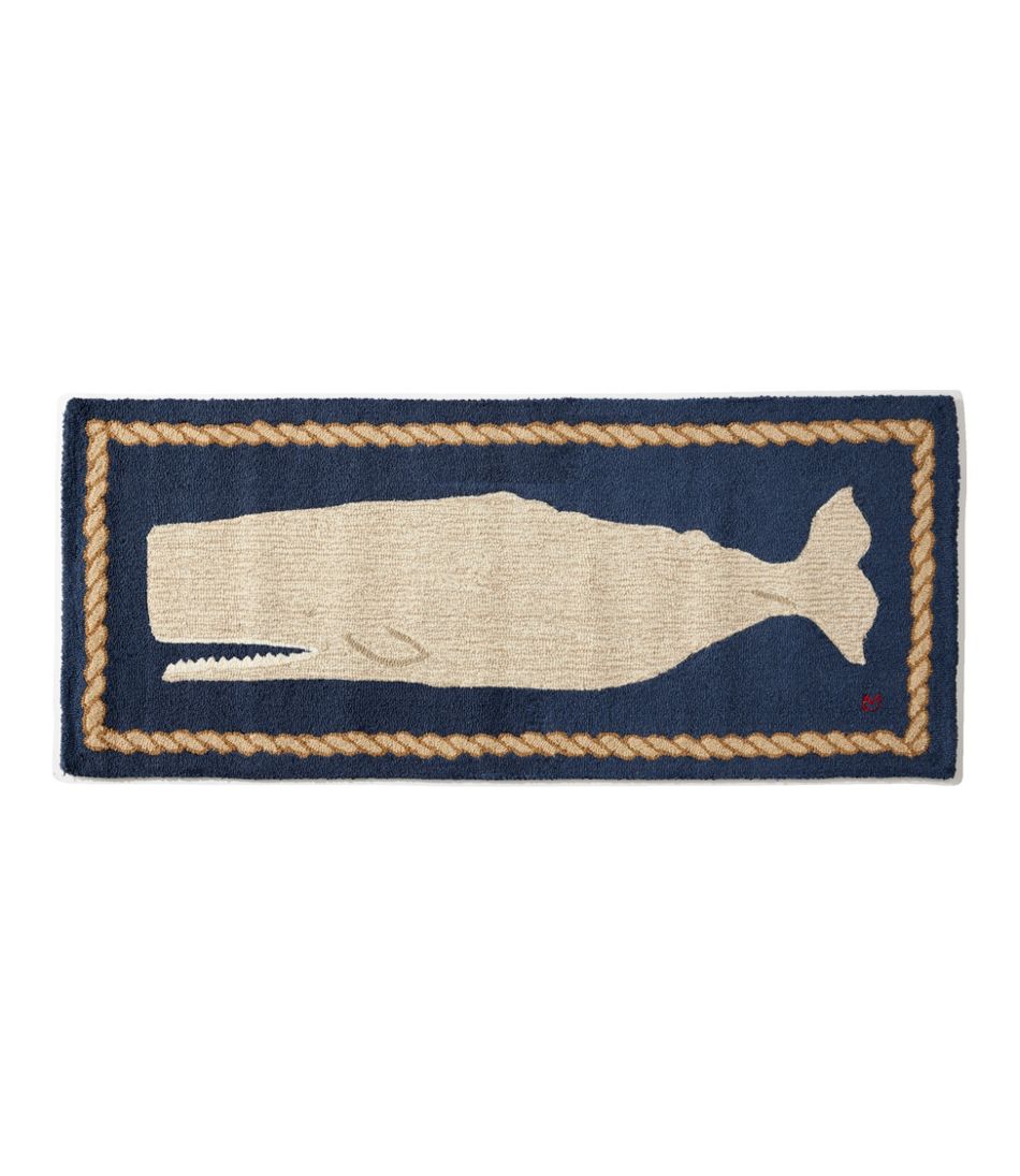 Wool Hooked Novelty Runner, Whale | L.L.Bean on sale