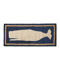 Wool Hooked Novelty Runner, Whale | L.L.Bean on sale