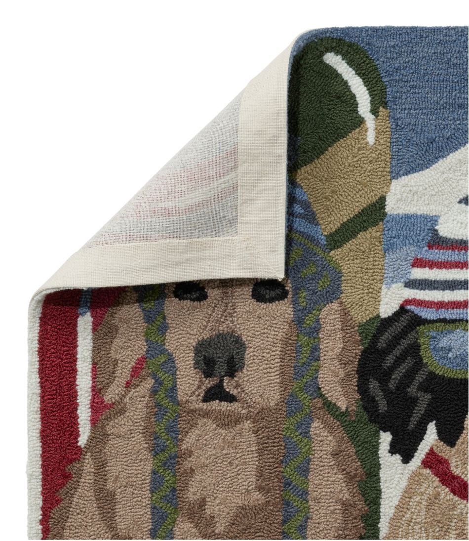 Indoor/Outdoor Vacationland Runner, Dogs Skiing | L.L.Bean outlet