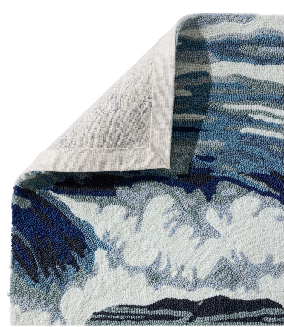 Indoor/Outdoor Vacationland Rug, Ocean Waves | L.L.Bean online