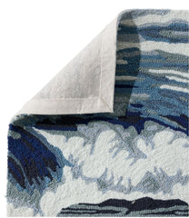 Indoor/Outdoor Vacationland Rug, Ocean Waves | L.L.Bean online