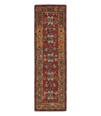 Double Border Wool Hooked Runner, Sienna Multi | L.L.Bean discount