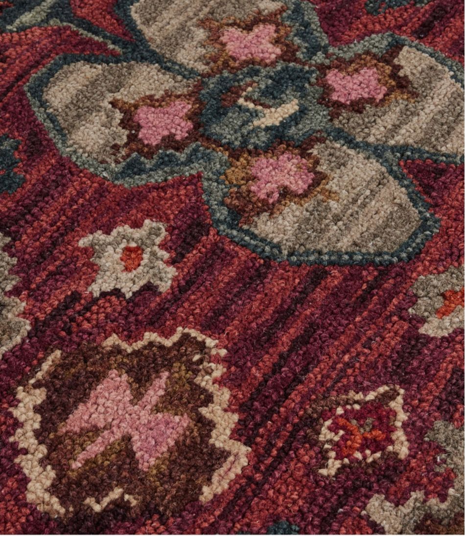 Double Border Wool Hooked Runner, Sienna Multi | L.L.Bean discount