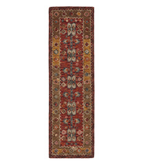Double Border Wool Hooked Runner, Sienna Multi | L.L.Bean discount