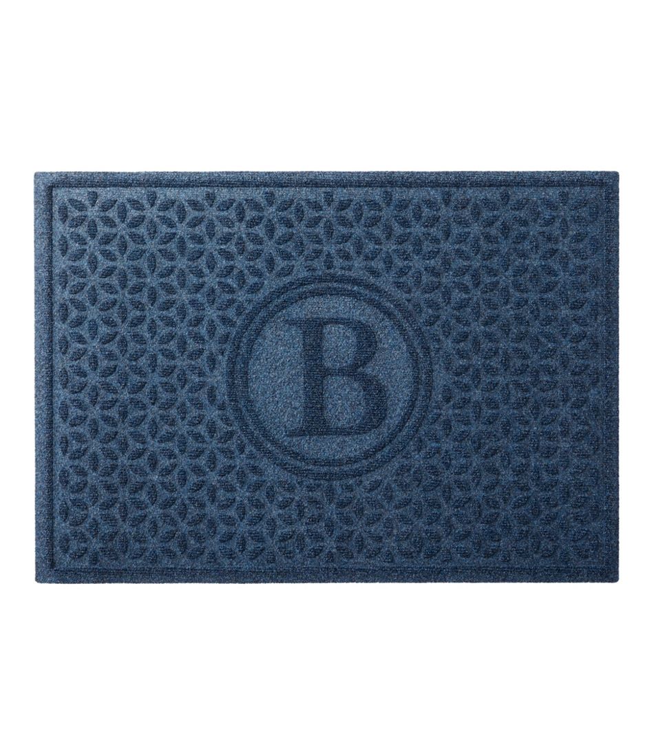 Heavyweight Recycled Waterhog Doormat, Blooming Circles, Personalized | L.L.Bean outlet