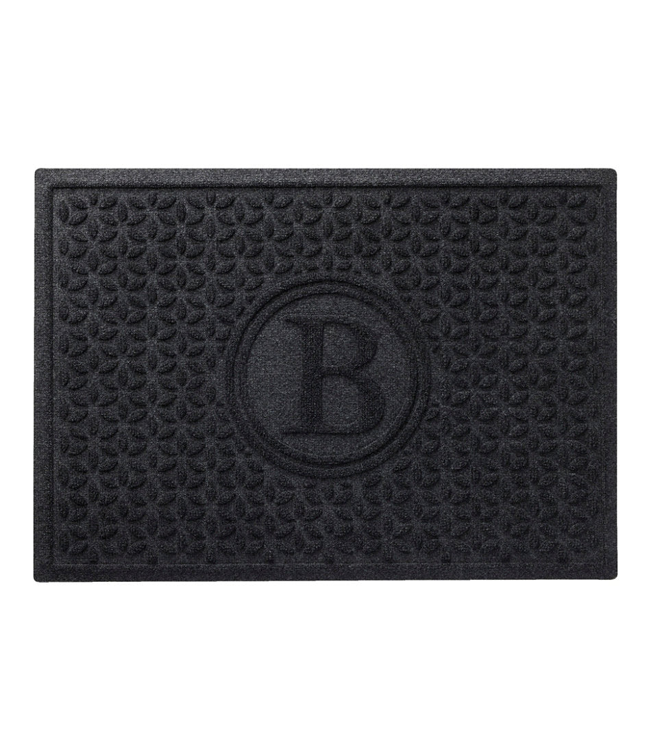 Heavyweight Recycled Waterhog Doormat, Blooming Circles, Personalized | L.L.Bean outlet