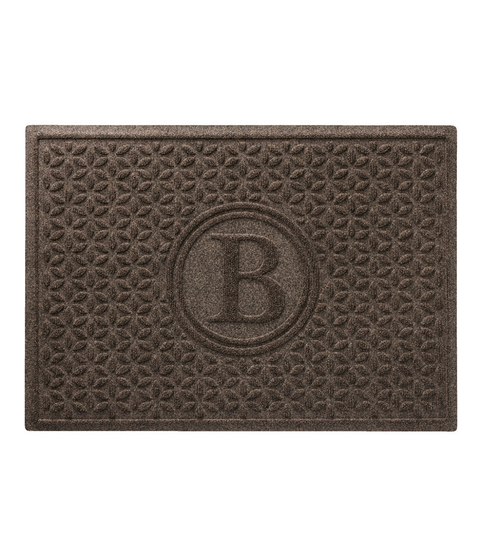 Heavyweight Recycled Waterhog Doormat, Blooming Circles, Personalized | L.L.Bean outlet