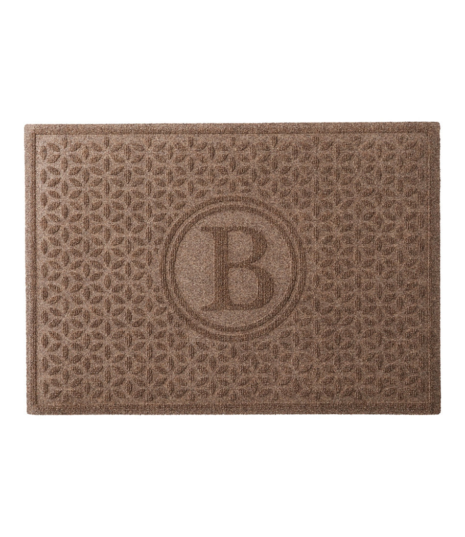Heavyweight Recycled Waterhog Doormat, Blooming Circles, Personalized | L.L.Bean outlet