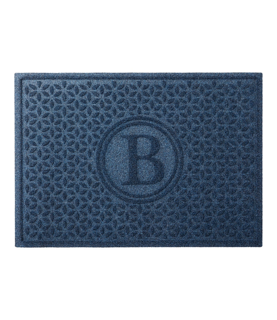 Heavyweight Recycled Waterhog Doormat, Blooming Circles, Personalized | L.L.Bean outlet