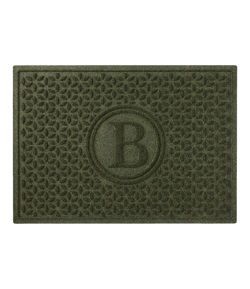 Heavyweight Recycled Waterhog Doormat, Blooming Circles, Personalized | L.L.Bean outlet